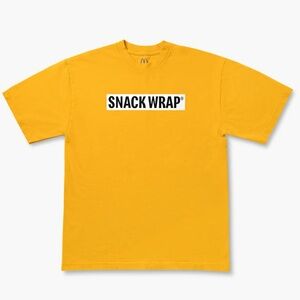 McDonald’s Snack Wrap Yellow T-Shirt Size Medium NEW